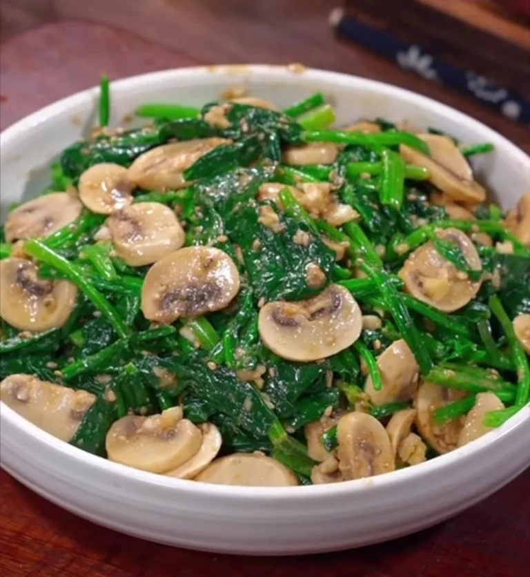 Spinach Mushroom Stir Fry