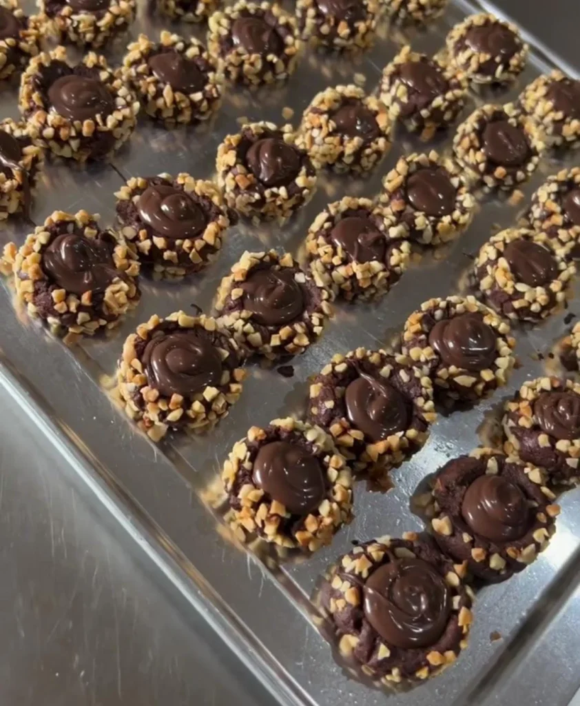 Nutella Almond Cookies