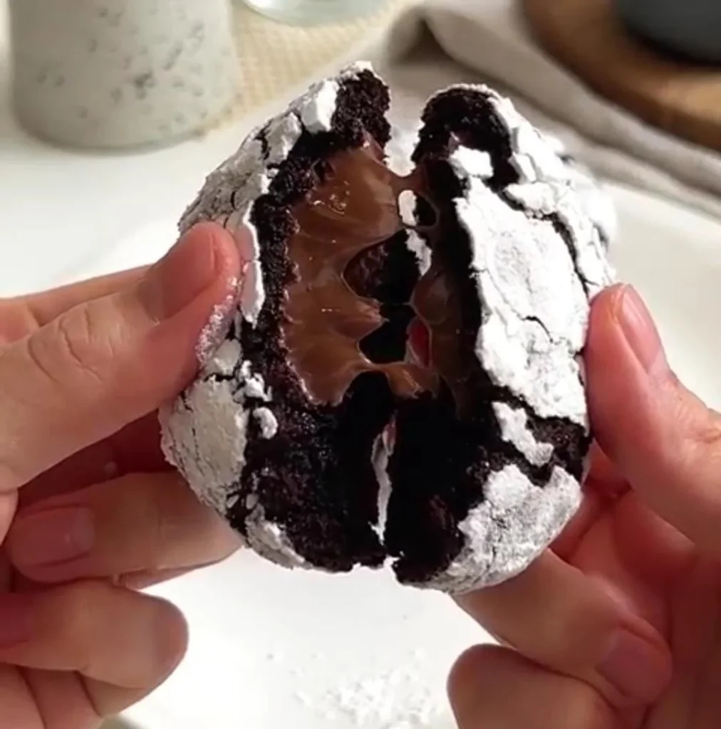 Nutella Crinkle Cookies