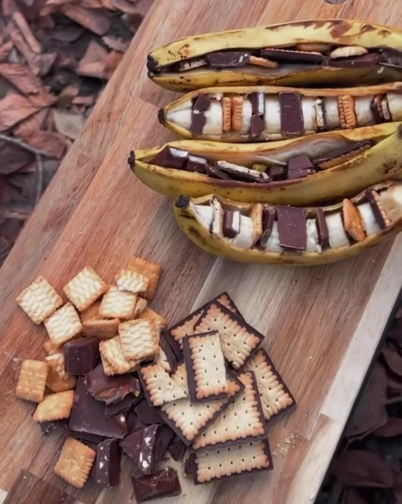 Banana Boat Campfire Dessert