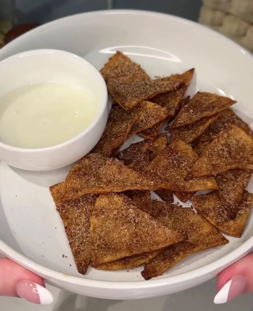 Cinnamon Sugar Campfire Tortilla Chips Dessert