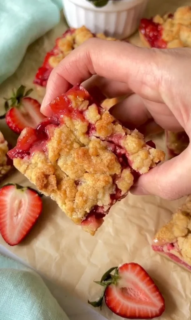  Strawberry Crumb Bars