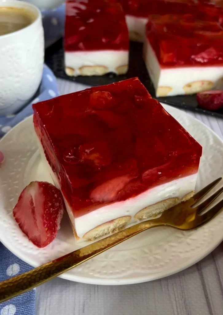 Strawberry Yogurt Cloud Cake