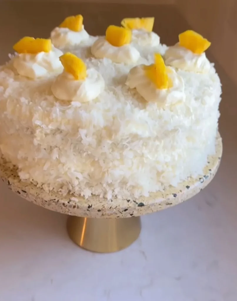 Tropical Pineapple Coconut Cake