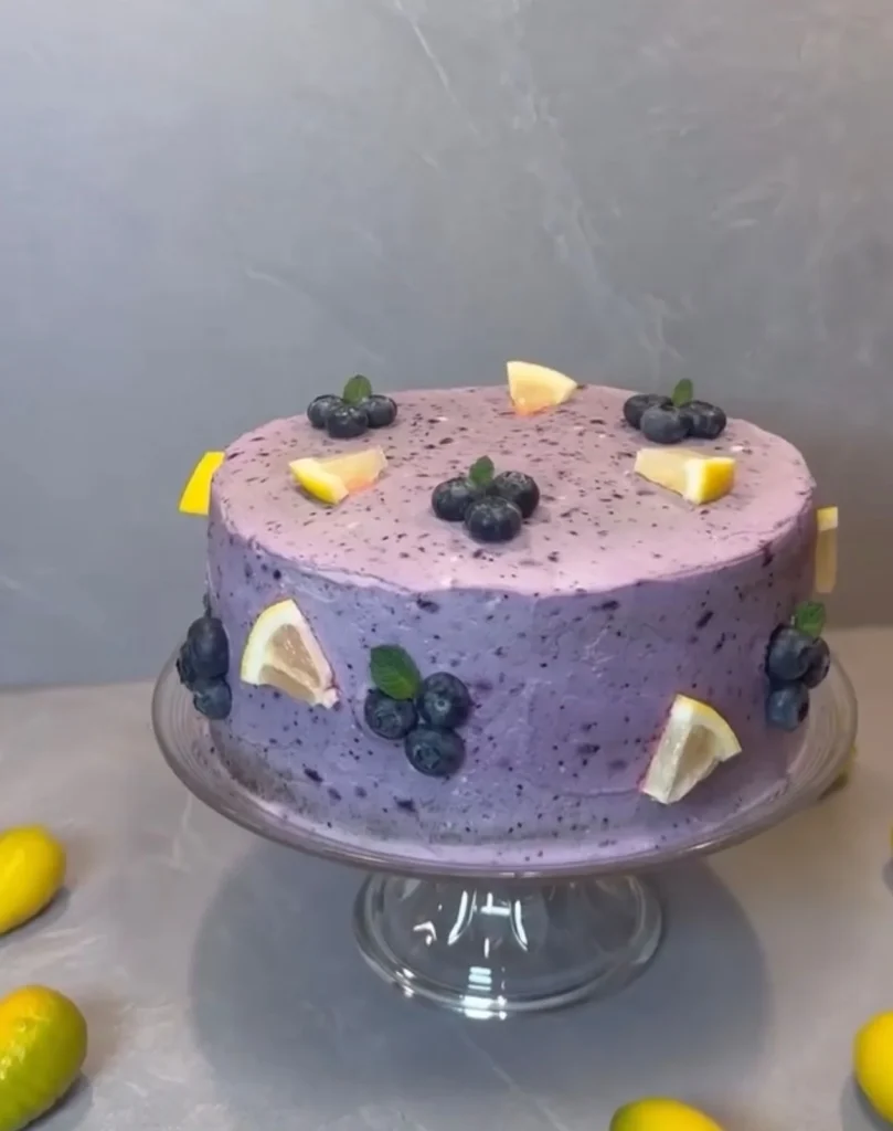 Blueberry Lemon Drizzle Cake