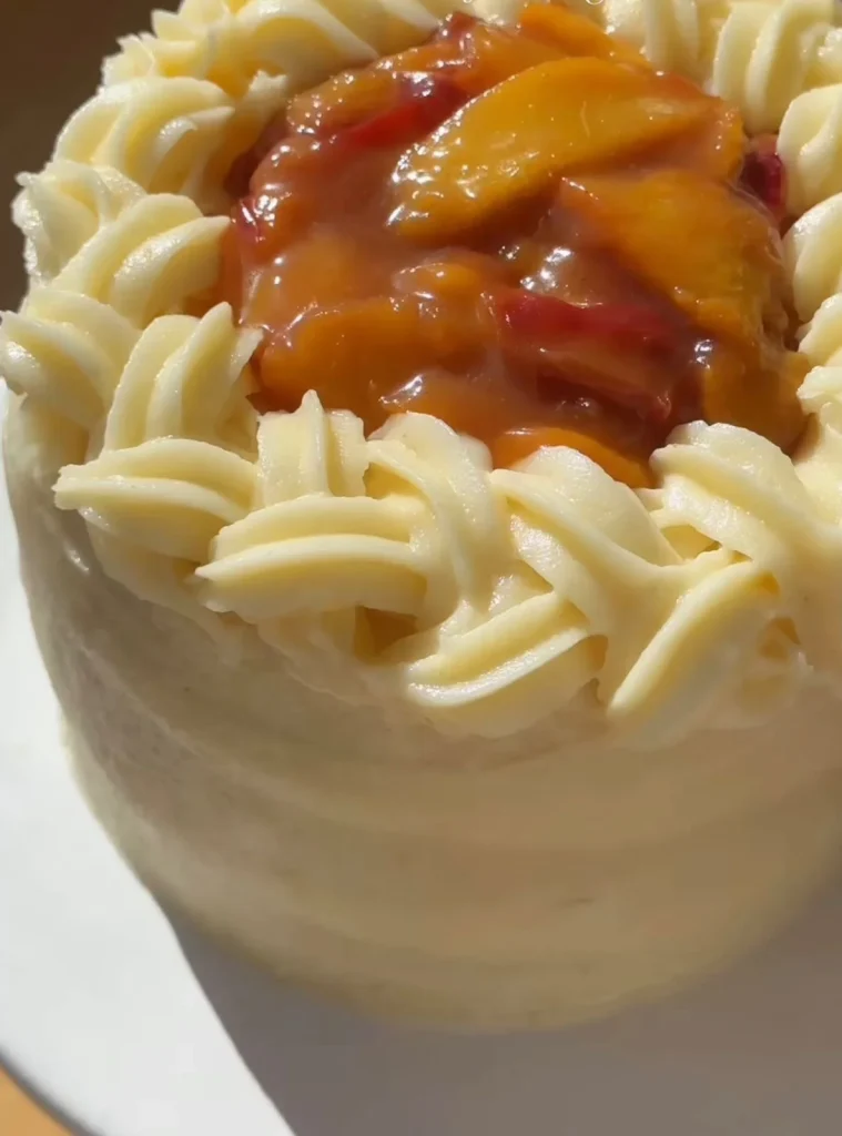  Peach Vanilla Summer Cake