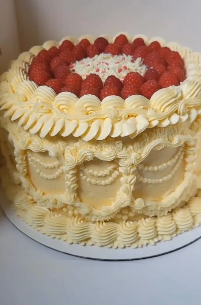 Raspberry Coconut Layer Cake