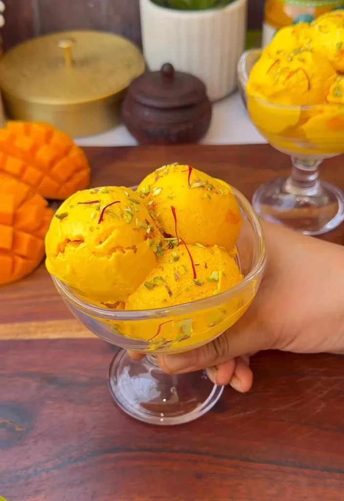 Mango Ice Cream (No-Churn)