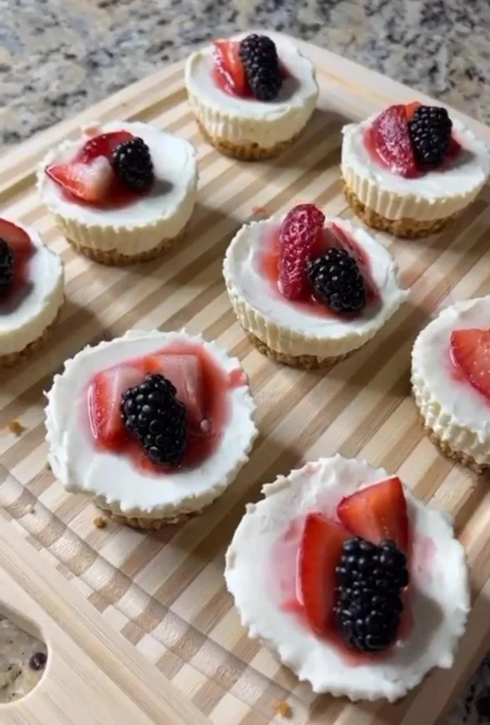 No Bake Cheesecake Picnic Dessert Cups
