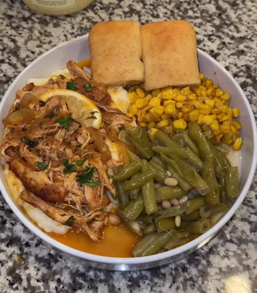Lemon Garlic Chicken Crockpot Meal