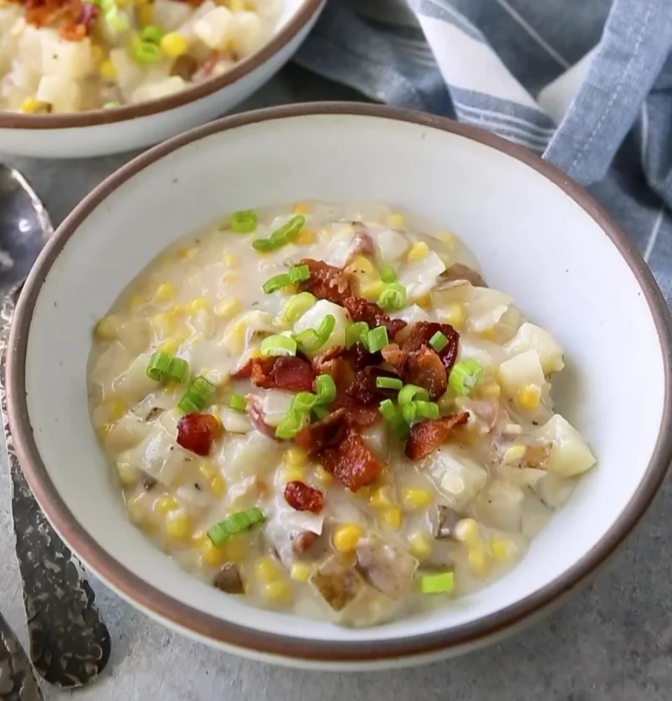 Creamy Corn Chowder Crockpot Meal
