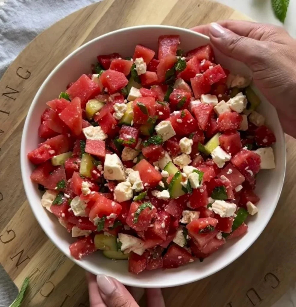 Watermelon Feta Summer Salad