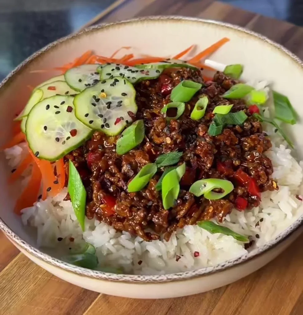 Honey Sesame Beef Bowl