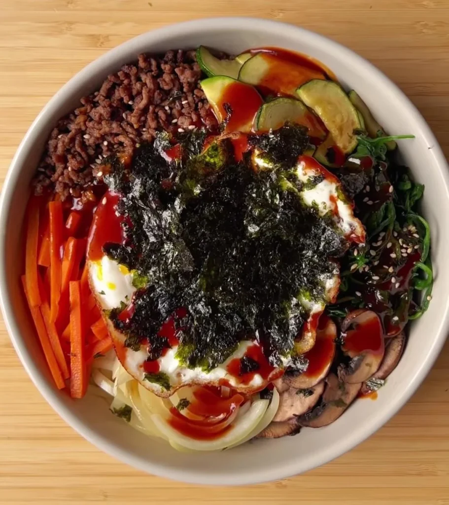 Mushroom Korean Beef Bowl