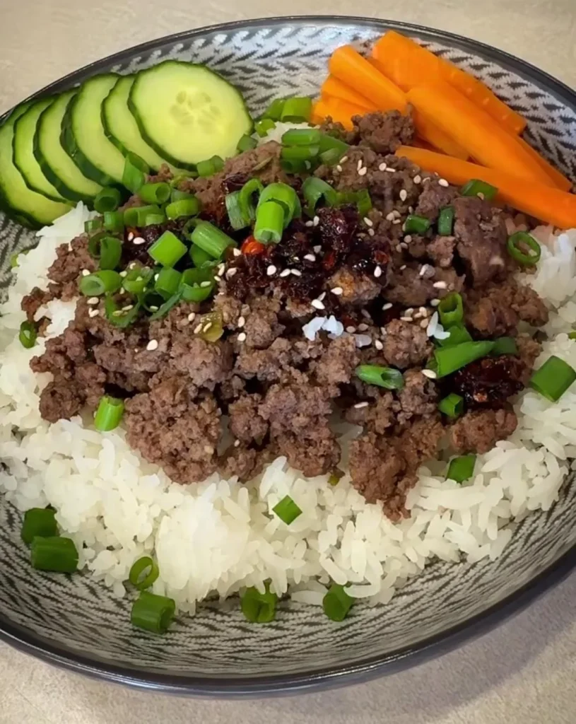 Ginger Garlic Beef Bowl