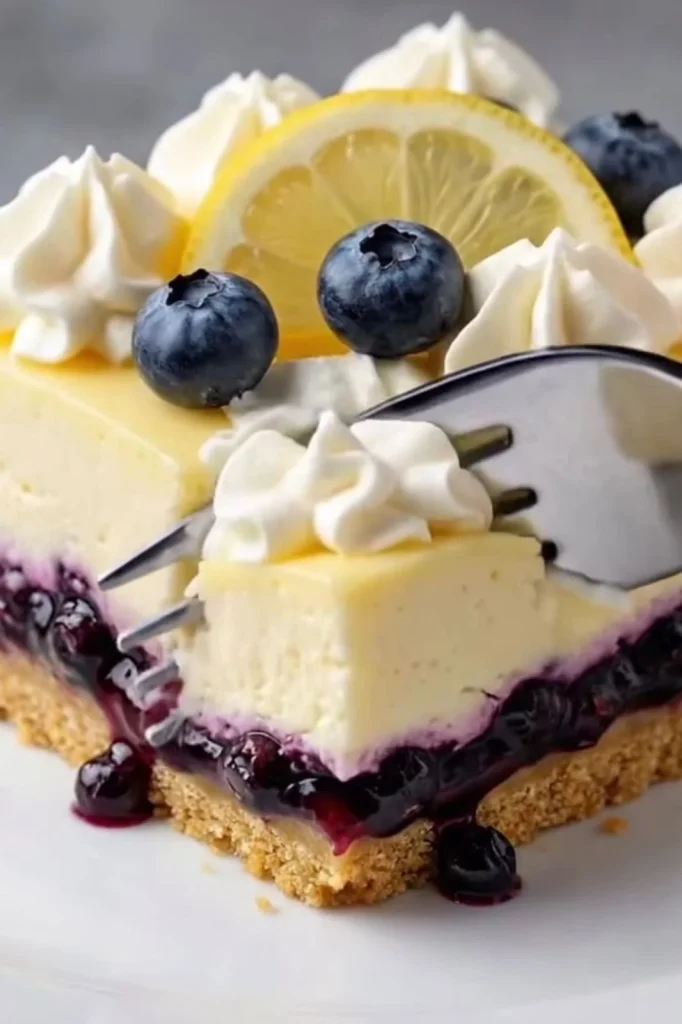 Lemon Blueberry Cheesecake Bars
