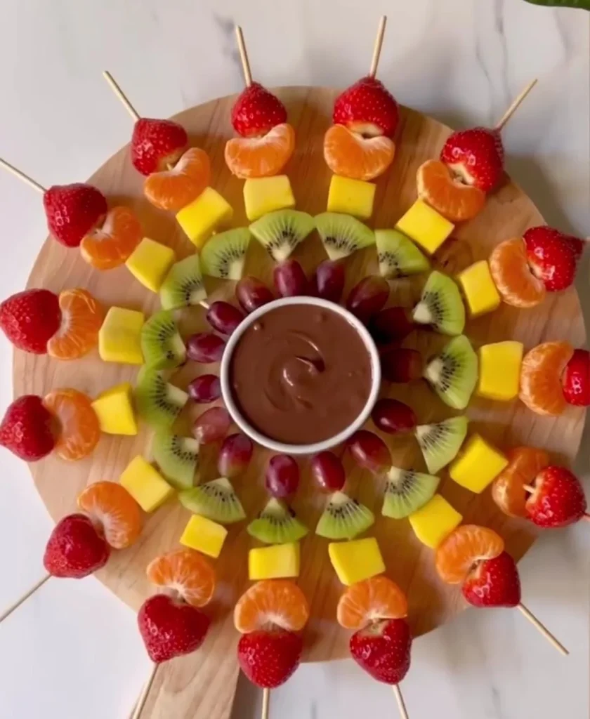 Fruit Skewers Summer Appetizers Recipe