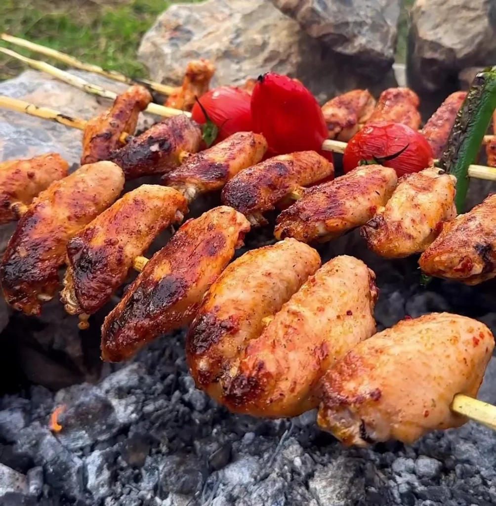 BBQ Chicken Skewers Campfire Meals