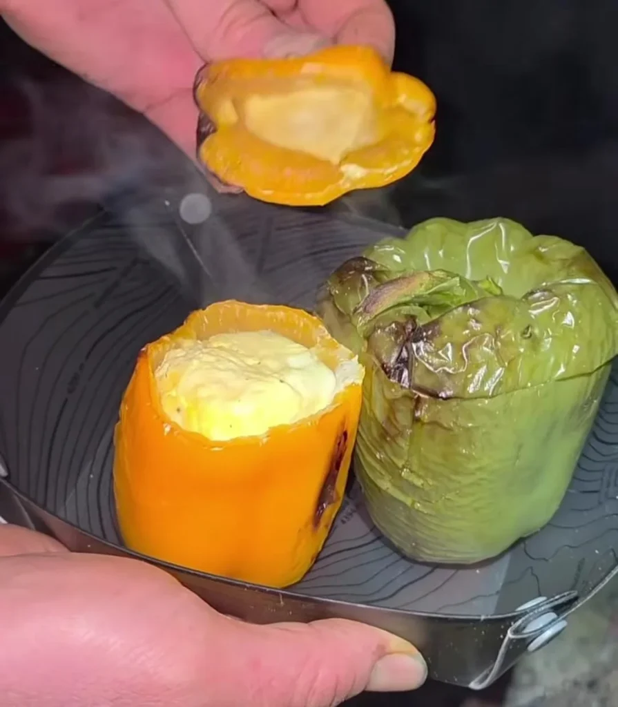 Stuffed Bell Peppers Campfire Meals