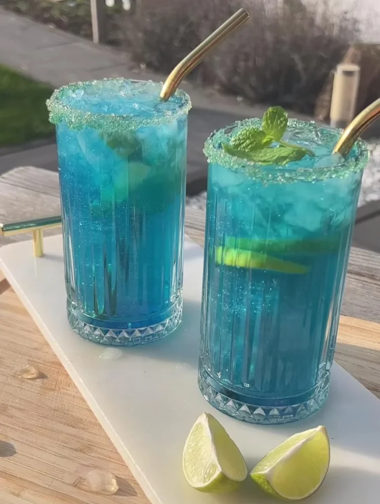 Blue Lagoon Mocktail Beach Drink Recipe