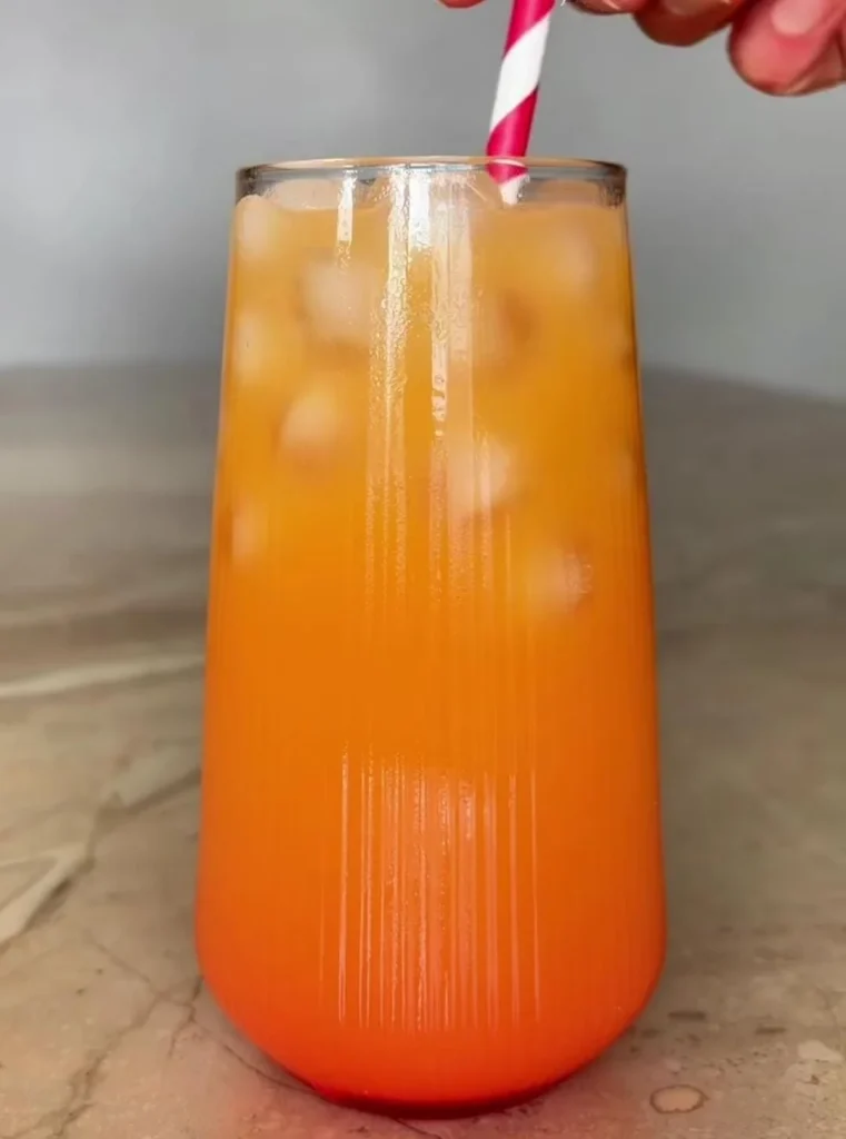 Orange Sunrise Mocktail Beach Drink Recipe