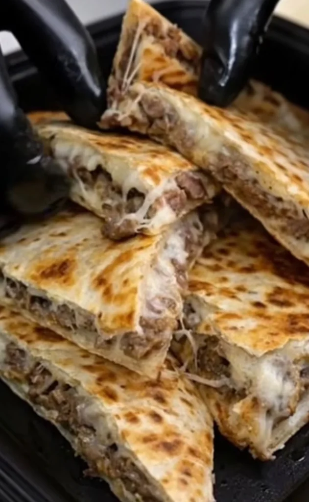 Cheesy Ground Beef Quesadilla