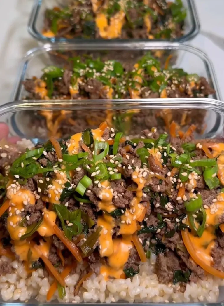 Beef Veggie Rice Bowl