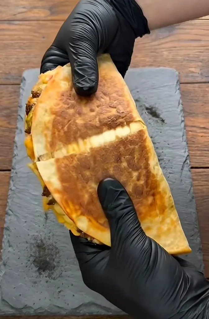 Cheesy Beef Quesadilla