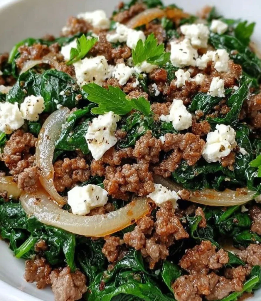 Beef & Spinach Skillet