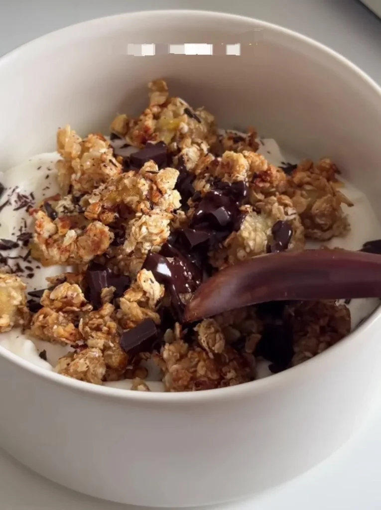 Chocolate Granola Yogurt Bowl