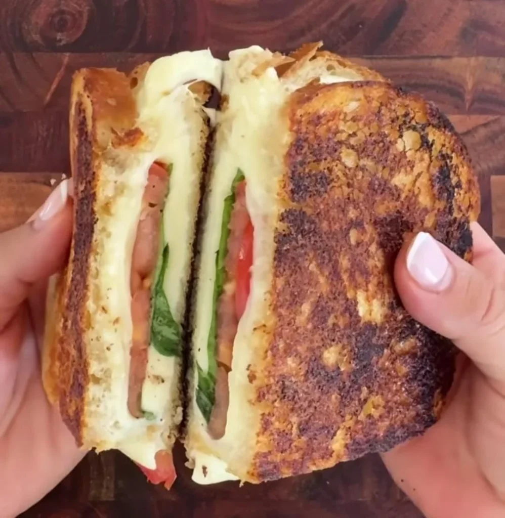 Tomato Basil Grilled Cheese