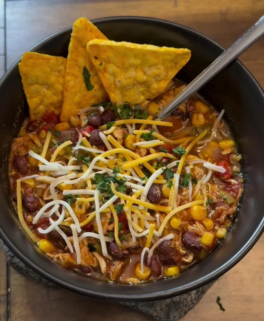 Chicken Tortilla Crockpot Soup