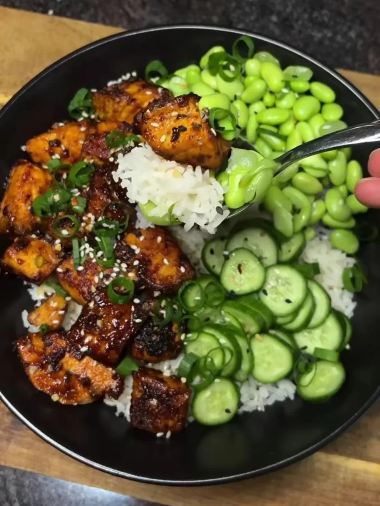 Honey Soy Salmon Bowl