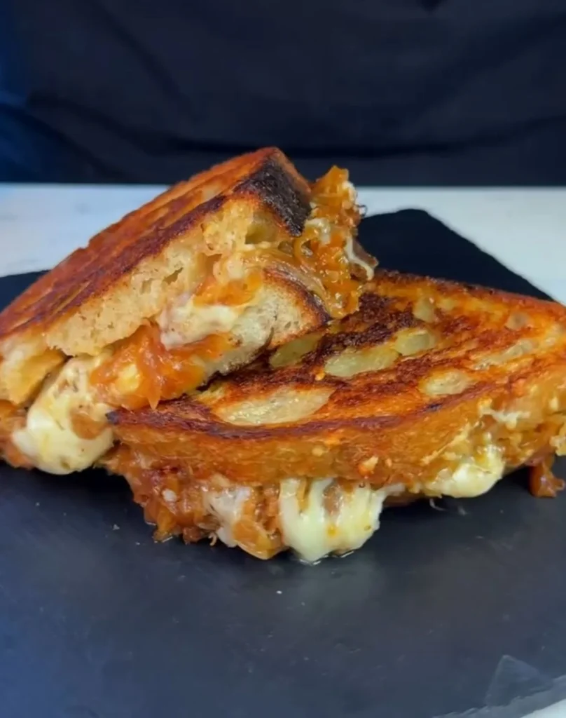 Cheddar Garlic Grilled Cheese