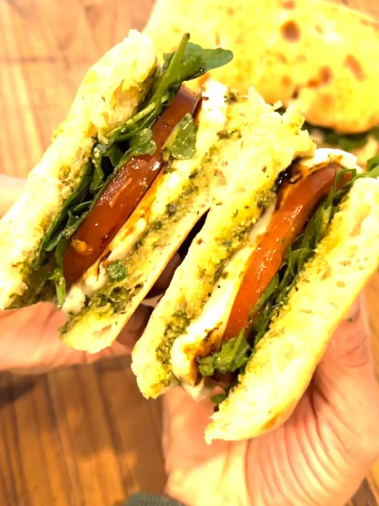 Pesto Mozzarella Sandwich