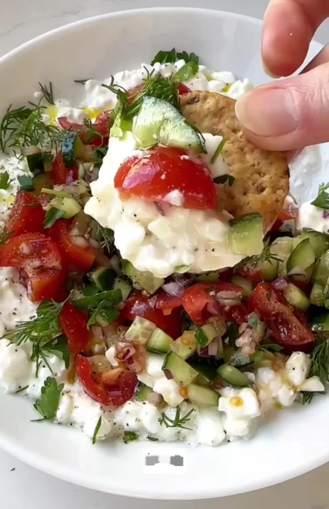 Cottage Cheese Veggie Protein Salad