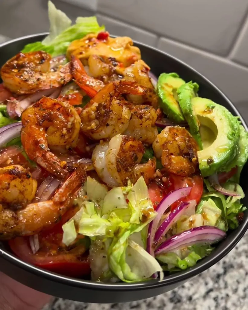 Shrimp Avocado Protein Salad