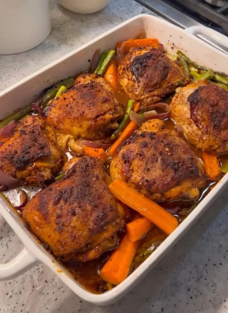 One-Pan Baked Chicken and Vegetables
