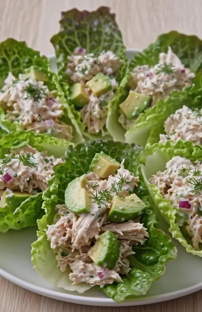 Chicken Avocado Lettuce Wraps