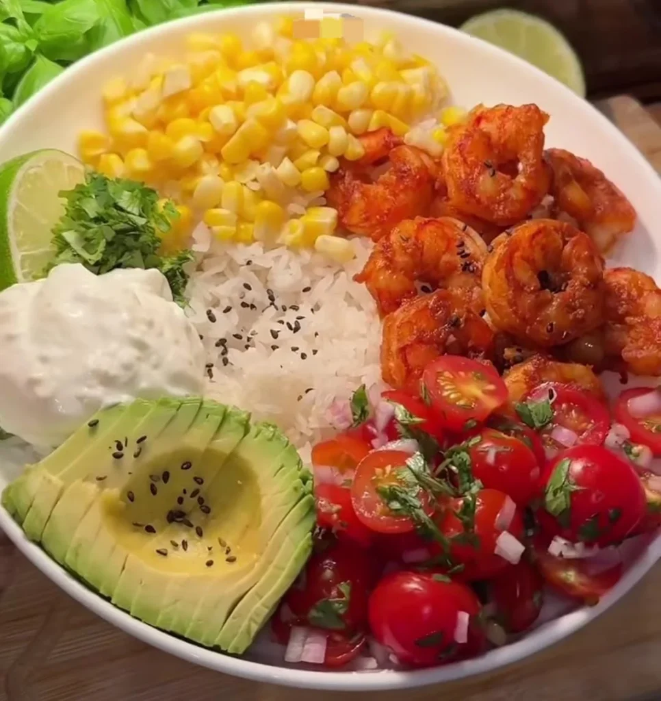 Shrimp Garlic Rice Bowl