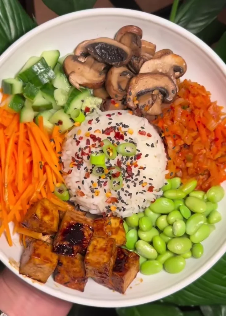 Asian Tofu Rice Bowl