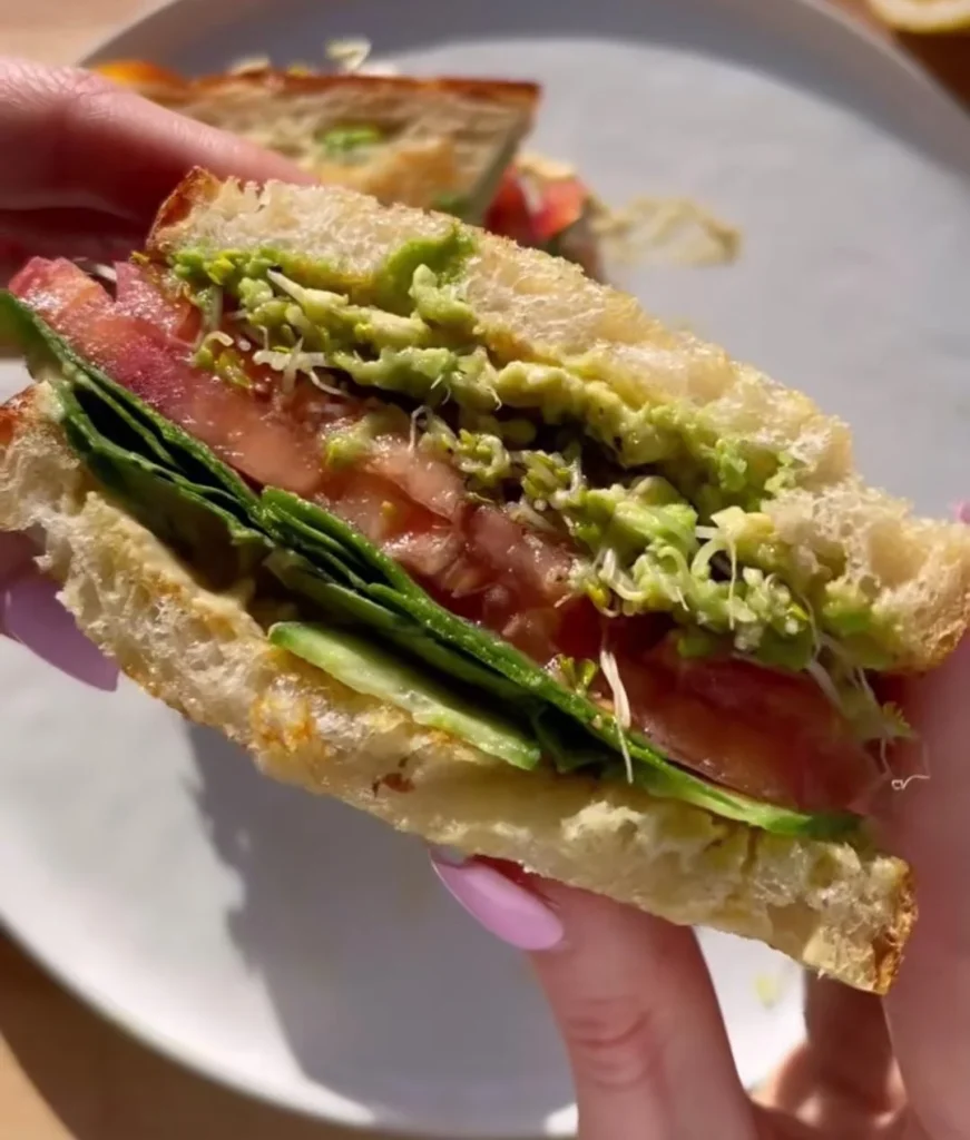 Avocado Veggie Sandwich