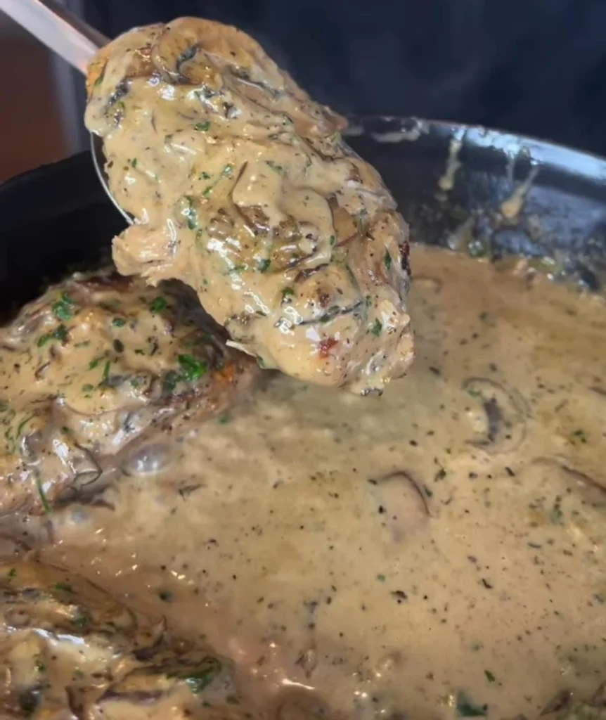 Mushroom Cream Crockpot Chicken Thighs