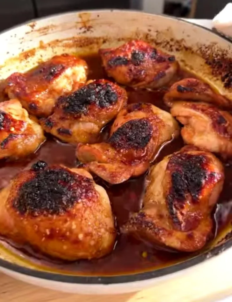 Tomato Basil Crockpot Chicken Thighs