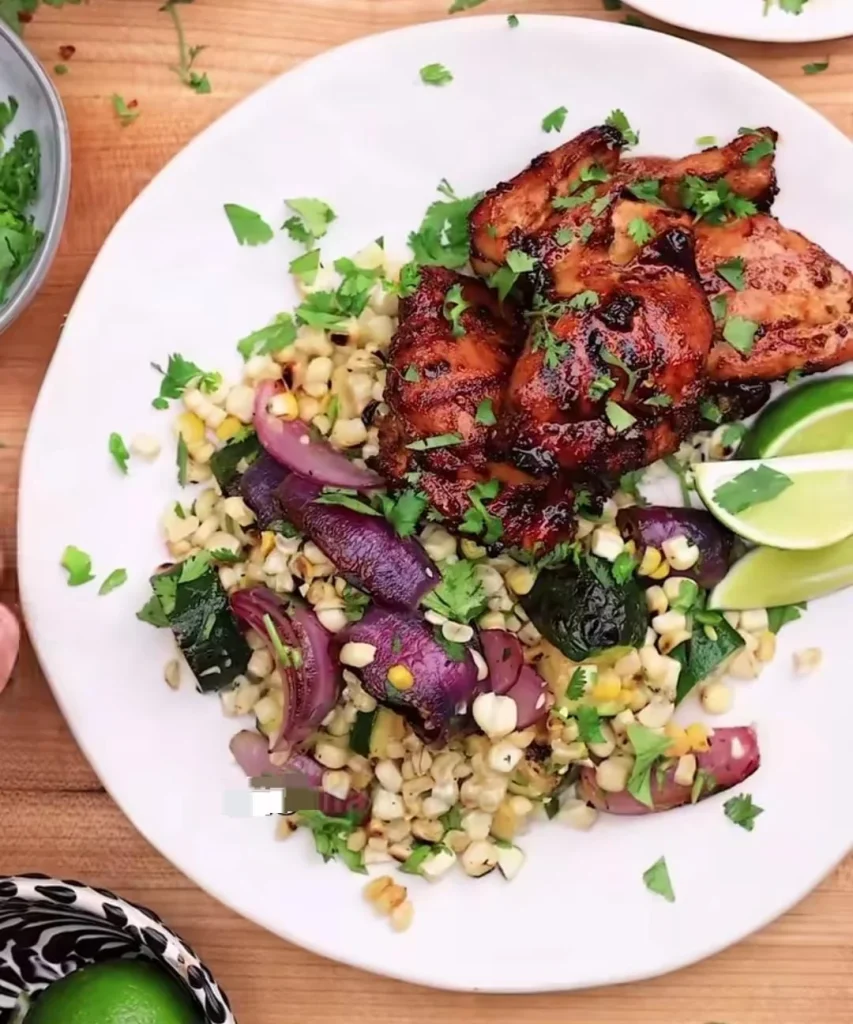 Chili Lime Crockpot Chicken Thighs