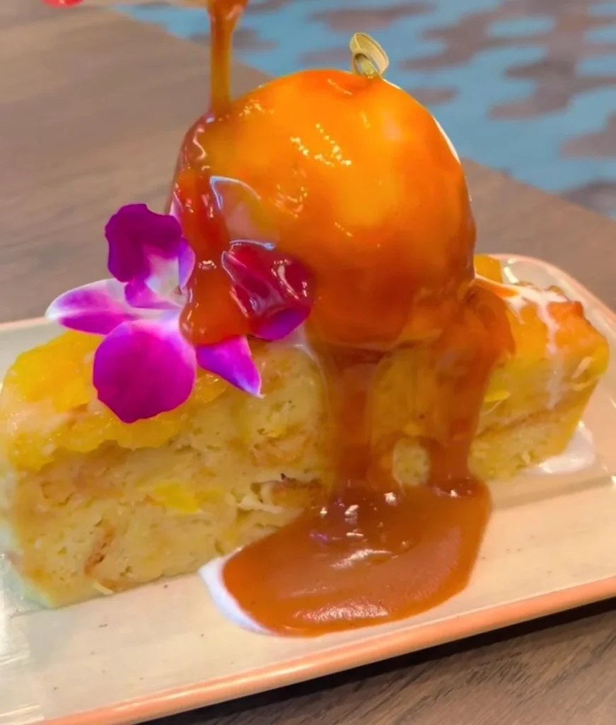Coconut Pineapple Bread Pudding