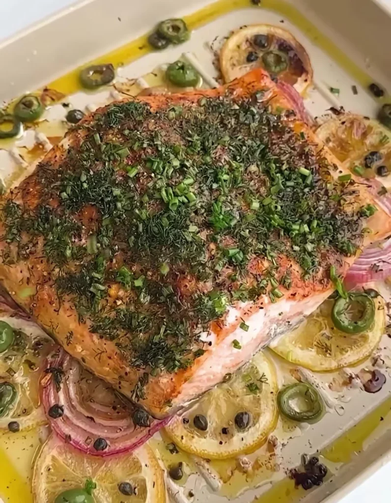 Baked Mediterranean Salmon
