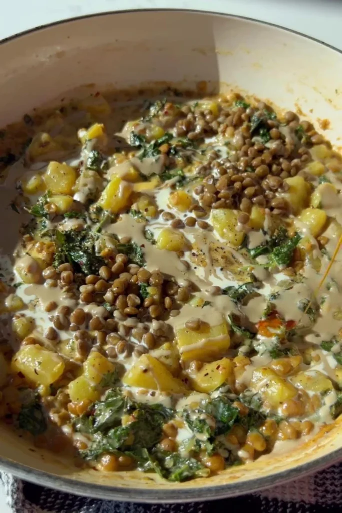 Mediterranean Lentil Skillet