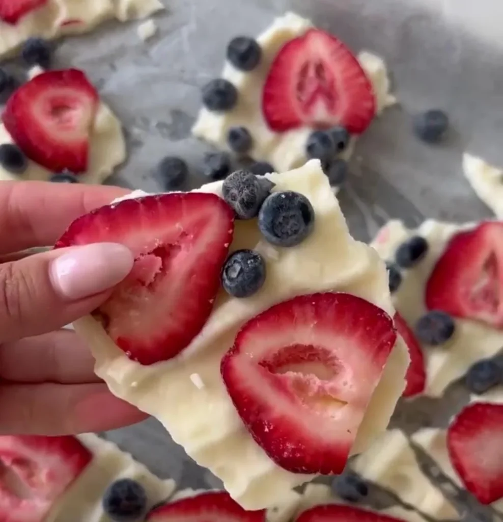 Strawberry Yogurt Bark