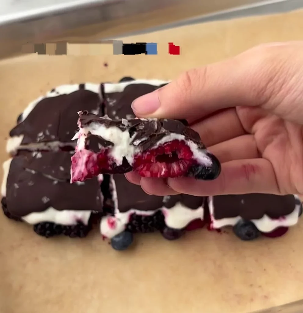 Frozen Yogurt Berry Bark